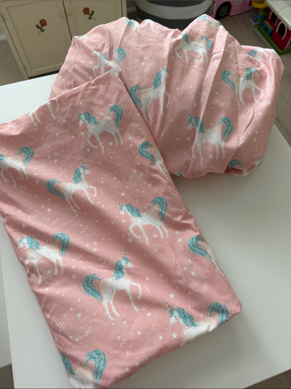 Kids Pink Unicorn Twin sheet set